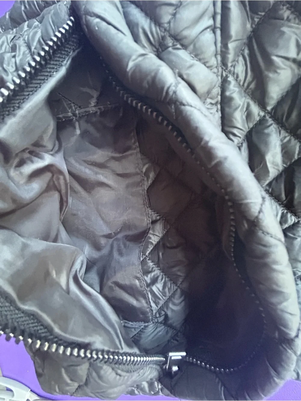 CAPEZIO B203W Technique Quilted Black Backpack with Logo Patch
